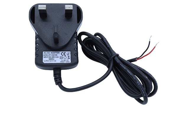 12V 1.0A AC Power Adapter with Leads (UK Version)
