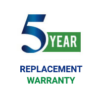 5-year Replacement Warranty