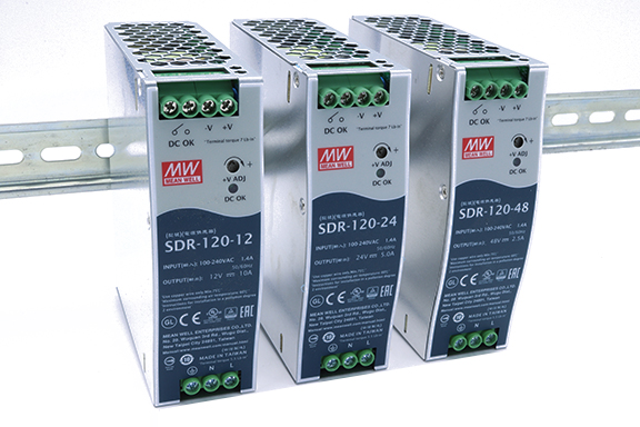 Mean Well 120W Industrial DIN Rail Power Supplies