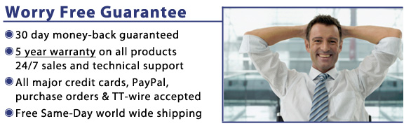 Worry Free Guarantee on all products